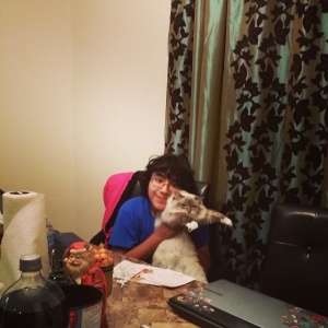 Eenan, not decorating the tree, and Mabs :).