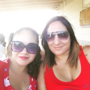 With my sis-in-law!