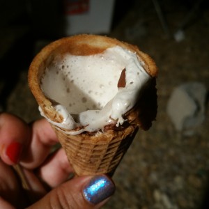 Grilled S'mores cones!