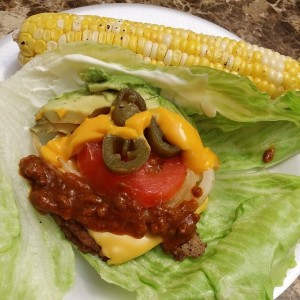 The 4th of July burgers my honey made!