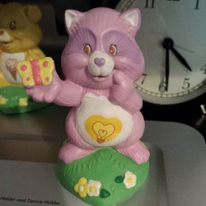 Vintage Bright Heart Racoon ceramic