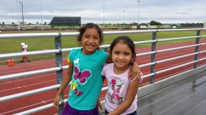 The girlies supporting their bro!