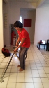 Helping mom :)