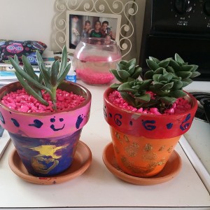 The girls' finished pots :)
