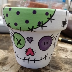 A random-stitchy pot!
